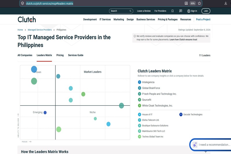 Top Philippines Managed Services Provider 2026